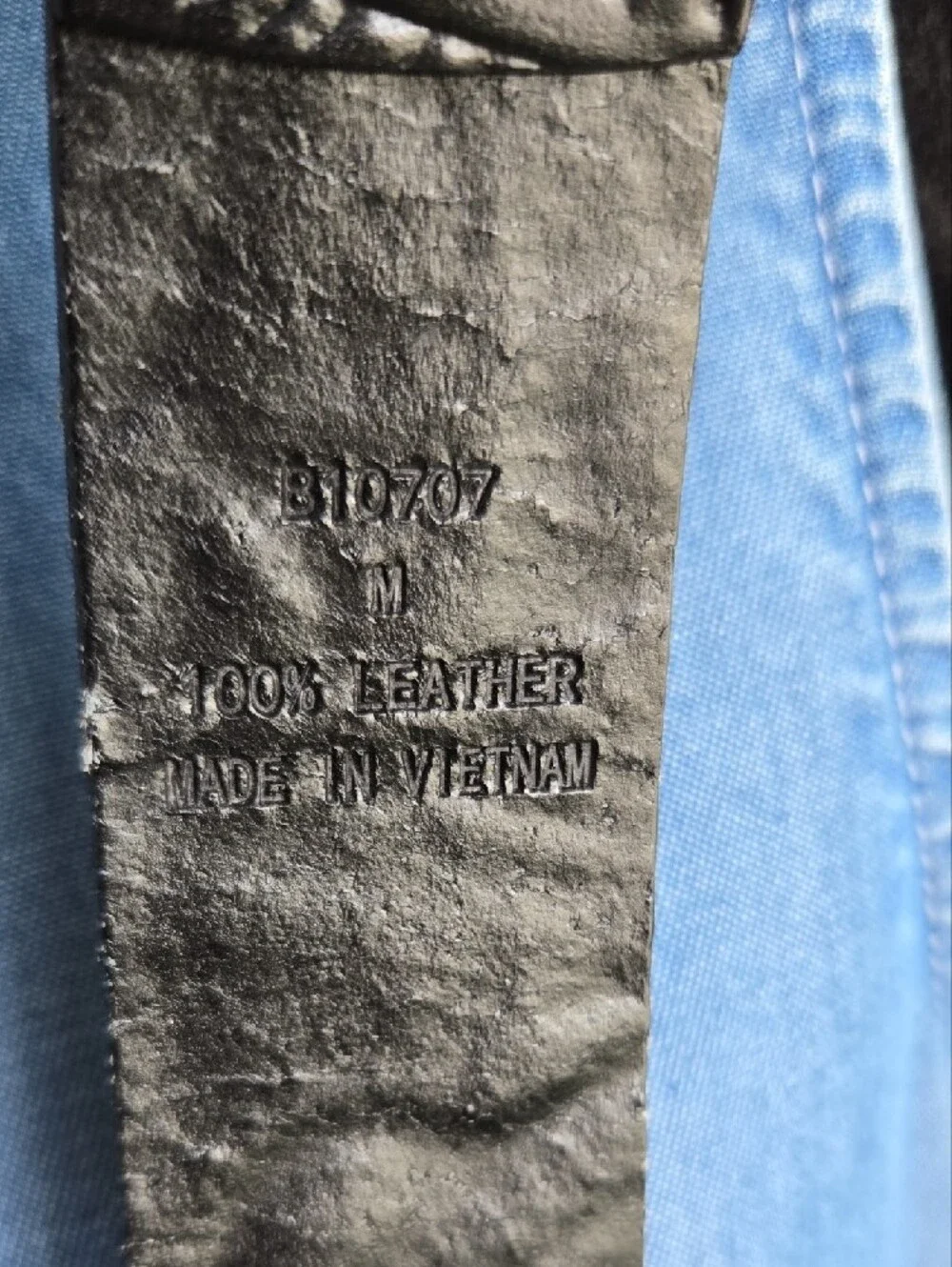 Patricia Nash Embossed Leather Belt with Silver Buckle